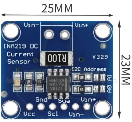 INA219 Current / Power Sensor Module (I2C, 26 V, ±3.2 A) 2