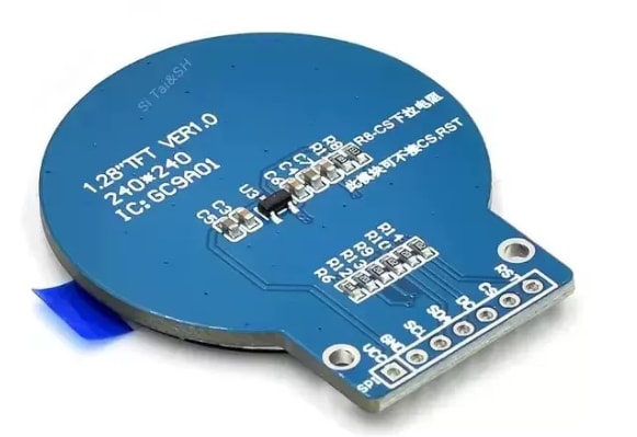 1.28" Round TFT Display, 240 × 240, GC9A01 (SPI) 4